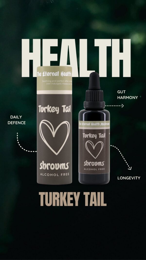 Turkey Tail Mushroom Extract - Alcohol Free - Image 4