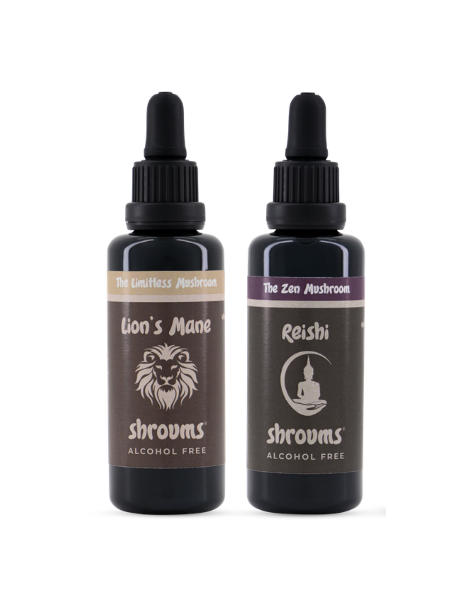 Calm and Focus Pack - Reishi And Lion's Mane - Alcohol Free